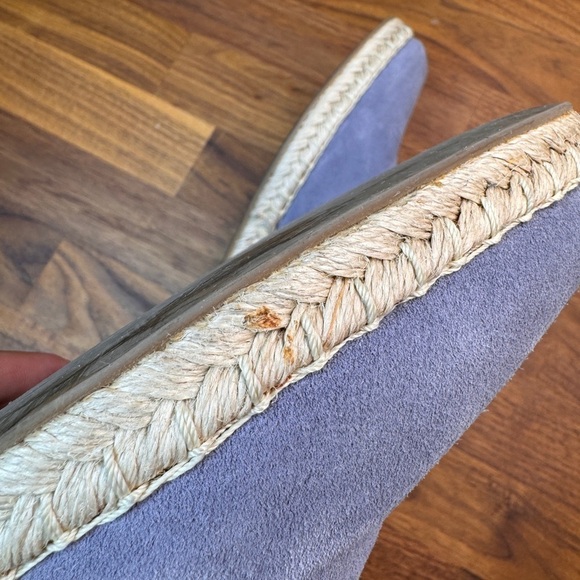 M. Gemi Women's Agio Blue Espadrille Pointy Toe Slip Ons 39 Suede - Picture 10 of 11